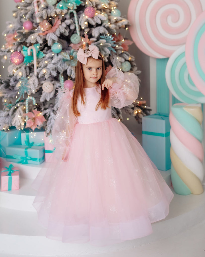 Pink Snowflake Dress JuliAnnaDress